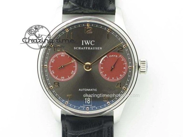 MIROTIME 1219 Portuguese IW3714 Diam ZF V2 1:1 Best Edition White Dial RG Numbers On Brown Leather Strap A79350 (Slim Movement) Fashionable 7246